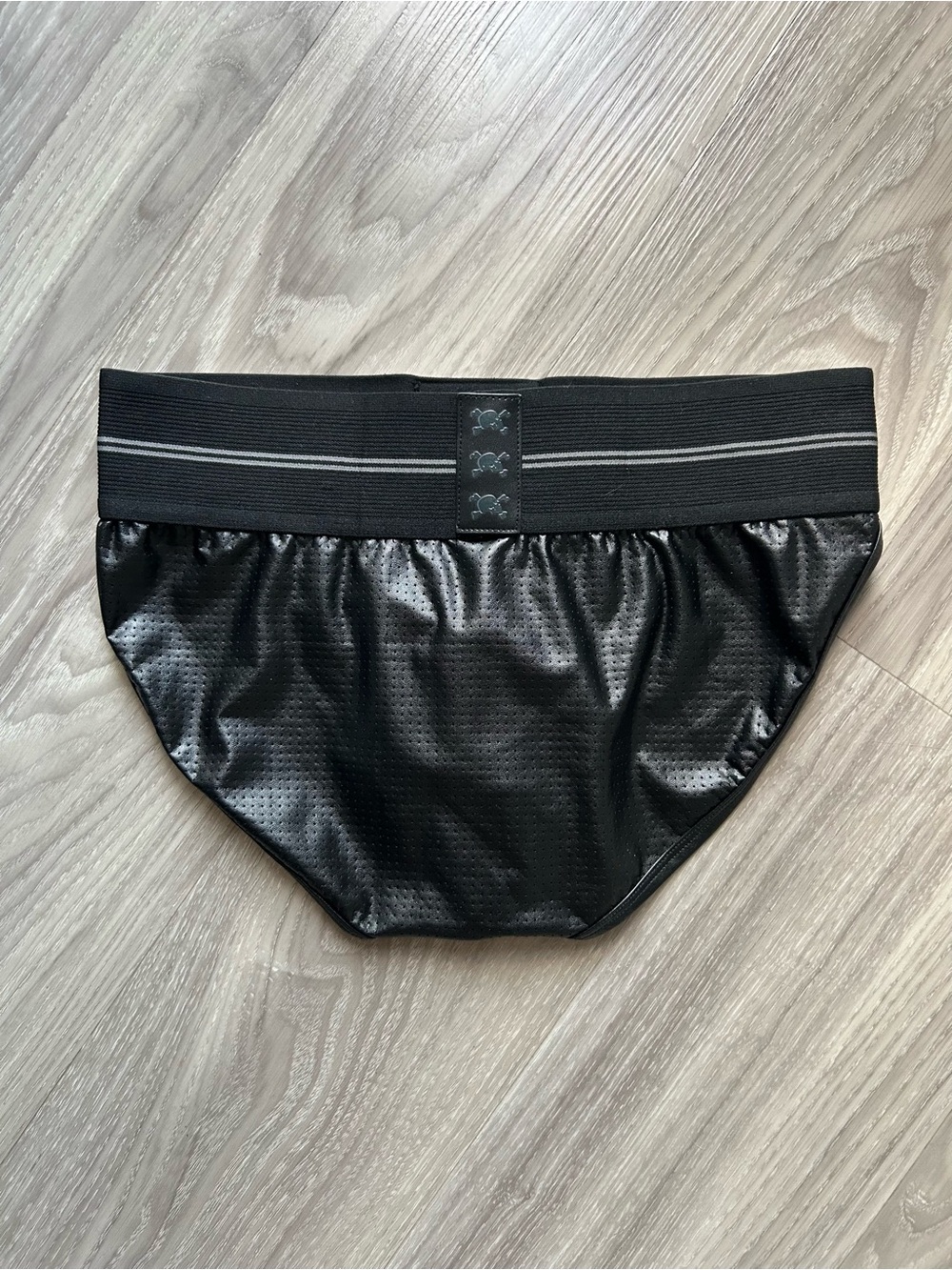 Skull & Bones | Limited Edition Perforated Leather Sport Brief in Black (Medium) - Picture 5 of 16